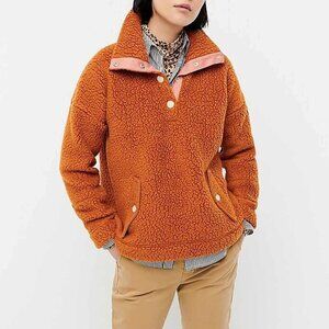 J Crew Snap Collar Sherpa Polartec® Fleece